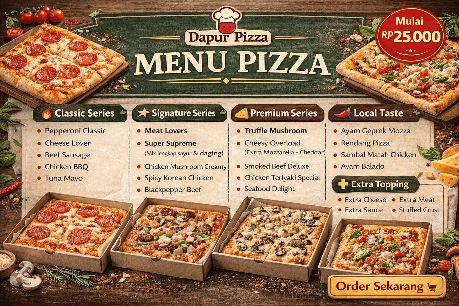 Menu Pizza DapurPizza