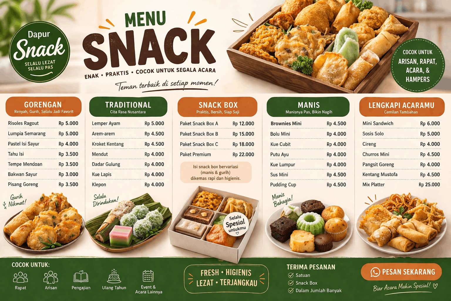 Menu Nasi Box Snack DapurPizza